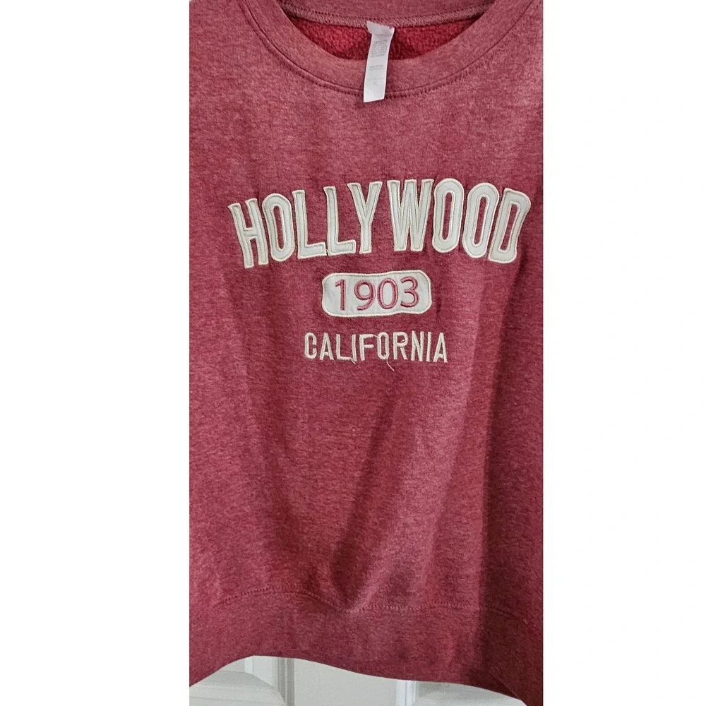 Teemax Hollywood California 1903 Graphic Sweatshirt Pink XL